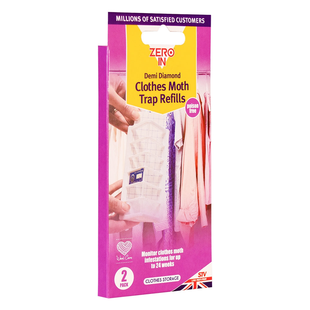 STV Zero In Demi-Diamond Clothes Moth Killer Refill 2-Pack - Shop Pest Control Lures at Trekaline