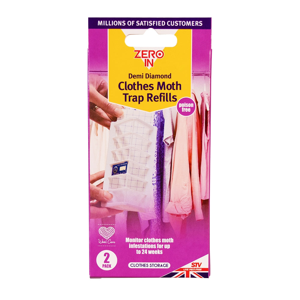 STV Zero In Demi-Diamond Clothes Moth Killer Refill 2-Pack - Shop Pest Control Lures at Trekaline
