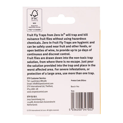 STV Zero In Fruit Fly Trap Twin Pack